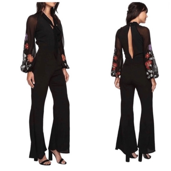 Free People Smoke Rings Embroidered Jumpsuit - Picture 2 of 4